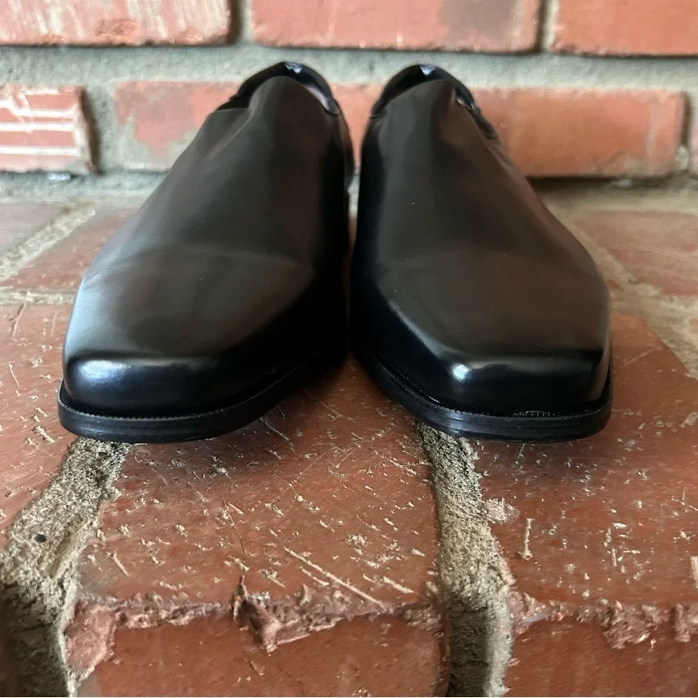 Donald J. Pliner Men’s Nappa Stretch Rex Leather Loafers in Black Sz 11.5